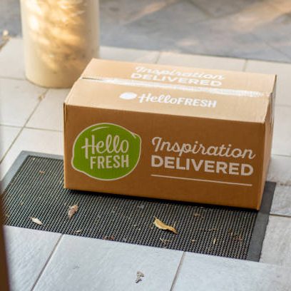 Sydney, Australia 2020-04-25 Hello Fresh meal kits contactless delivery during COVID-19 pandemic