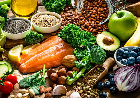 Healthy and well balanced group of food for heart care. High resolution 42Mp studio digital capture taken with Sony A7rII and Sony FE 90mm f2.8 macro G OSS lens